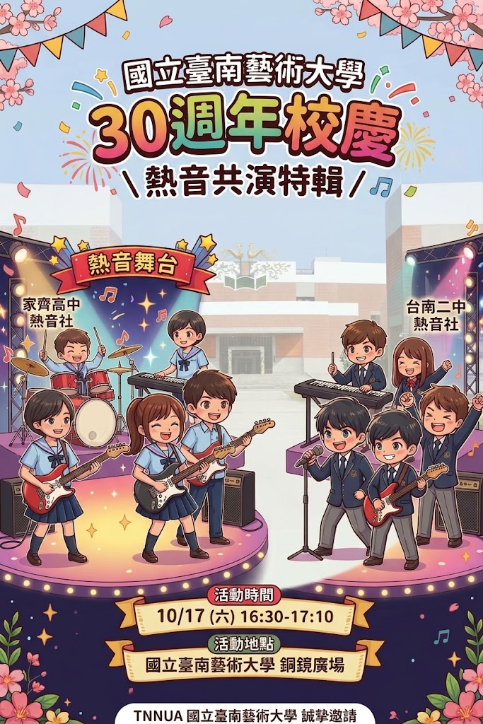 校慶青春開唱！家齊高中、南二中熱音社精彩登場